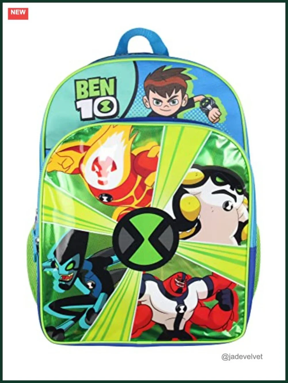 Ben 10 Kids Backpack 16 inch School Travel Bag Omnitrix Alien Force Backpack